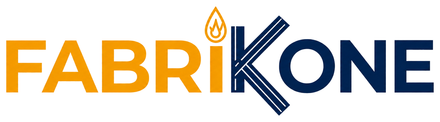 Fabrikone — lacivert ve altın yatay logo