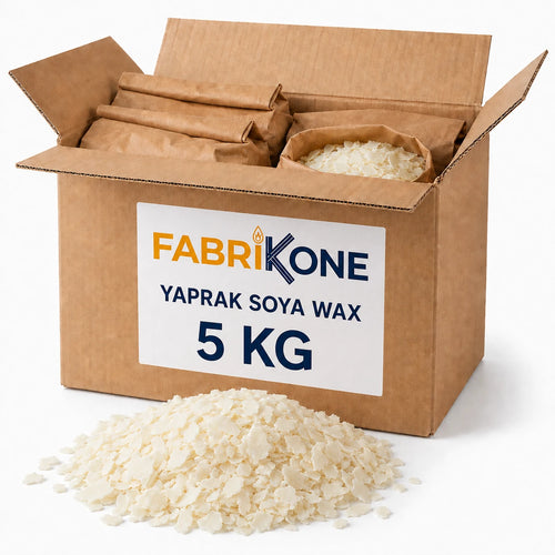 Fabrikone Yaprak Soya Wax 5 kg koli içinde kağıt paketler ve dökme soya wax