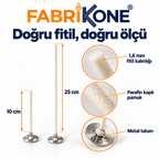 Fabrikone 1,6 mm parafinlenmiş pamuk mum fitili – olcu detayi