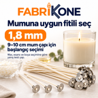 Fabrikone 1,8 mm parafinlenmiş pamuk mum fitili – kullanim onerisi