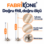 Fabrikone 1,8 mm parafinlenmiş pamuk mum fitili – olcu detayi