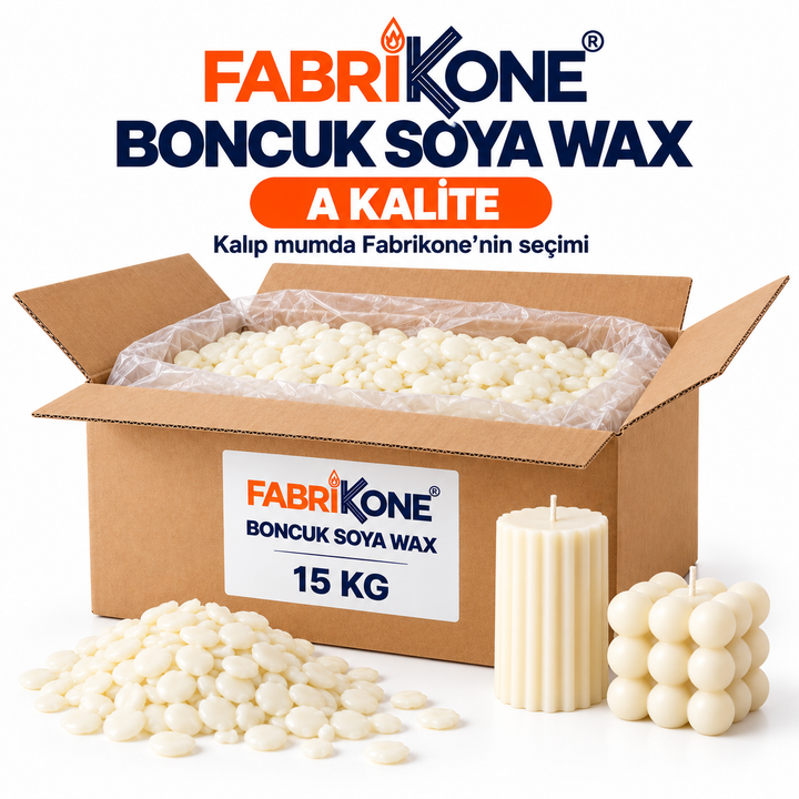 Doğal Boncuk Soya Wax A Kalite 15 kg – Mum Hammaddesi