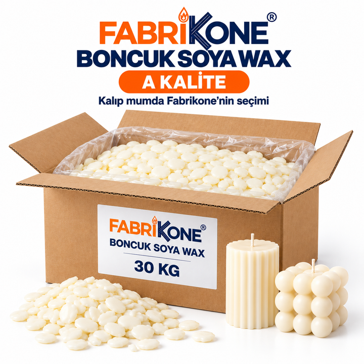 Doğal Boncuk Soya Wax A Kalite 30 kg – Mum Hammaddesi