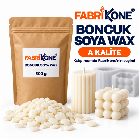 Doğal Boncuk Soya Wax A Kalite 500 g – Mum Hammaddesi