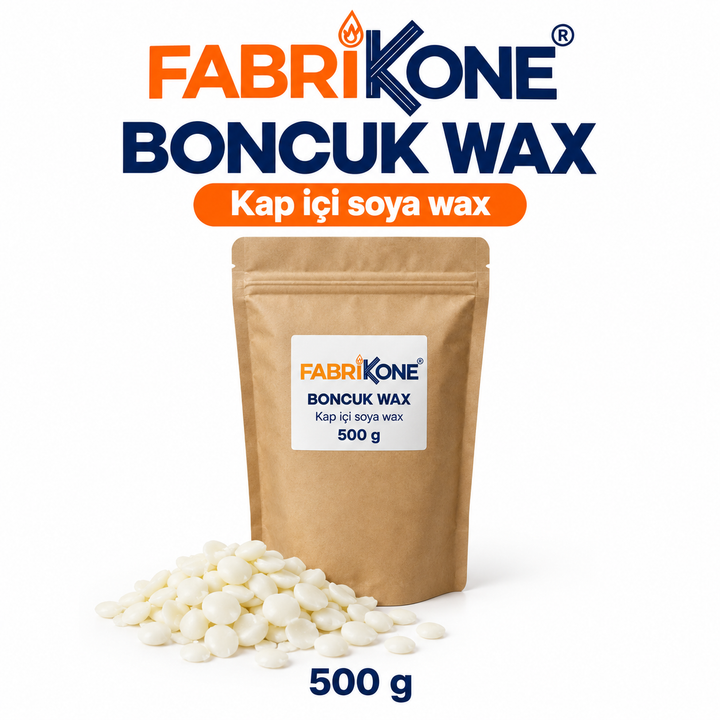 Doğal Boncuk Soya Wax A Kalite 500 g – Mum Hammaddesi