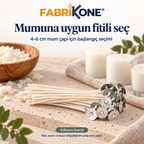 Fabrikone 1,4 mm fitil: 4–6 cm mum çapı için başlangıç seçimi ve yanış testi önerisi