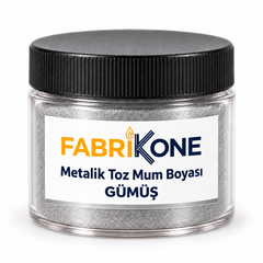 Gümüş Metalik Toz Mum Boyası (5–100 g)