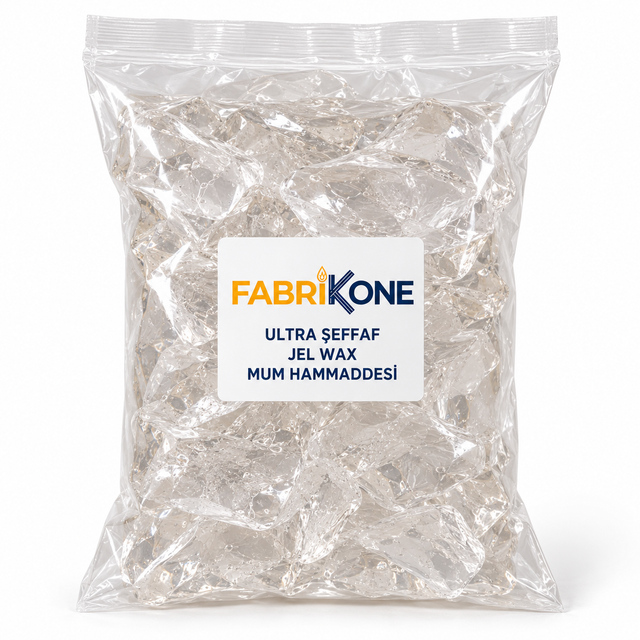 Fabrikone ultra şeffaf jel wax mum hammaddesi, kalın şeffaf poşet ambalaj