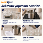 Jel mum hazırlama, kontrollü eritme, katkı uyumu ve deneme adımları