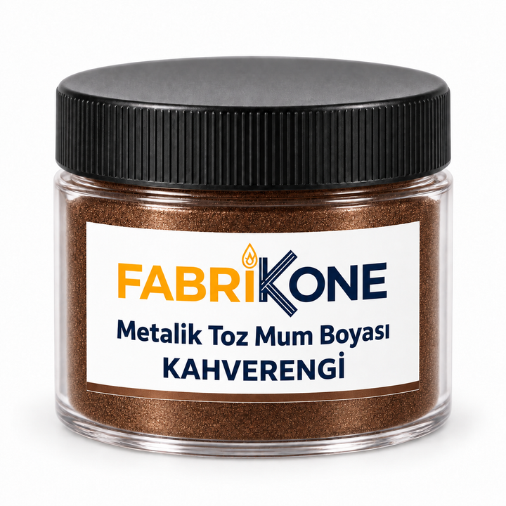 Kahverengi Metalik Toz Mum Boyası (5–100 g)