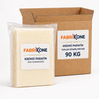 Kremsi parafin 90 kg toplam sipariş miktarı, poşet ve koli