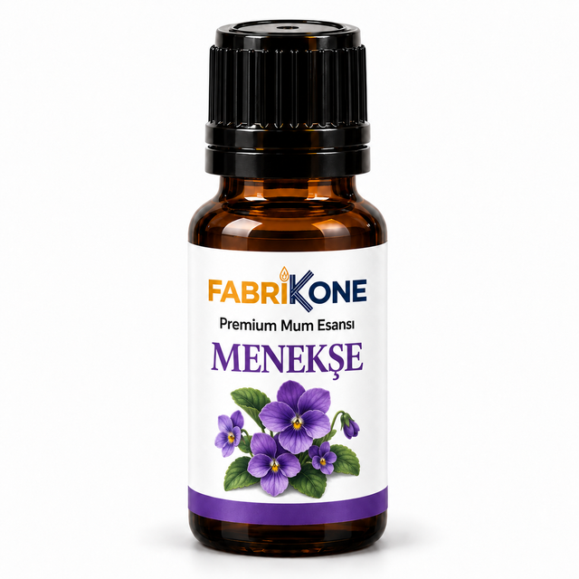 Fabrikone Menekşe Premium Mum Esansı, 5, 10 ve 20 ml seçenekleri için amber cam şişe
