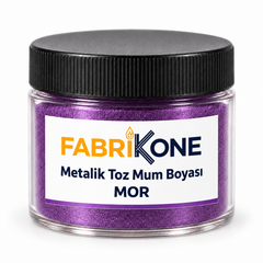 Mor Metalik Toz Mum Boyası (5–100 g)