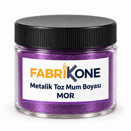 Mor Metalik Toz Mum Boyası (5–100 g)