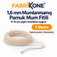 Fabrikone 1,6 mm mumlanmamış pamuk fitil 5 metre; 6–8 cm çaplı mumlara uygun, makarasız ve metal tabansız
