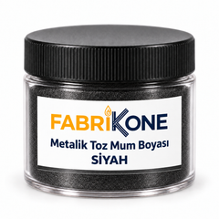Siyah Metalik Toz Mum Boyası (5–100 g)