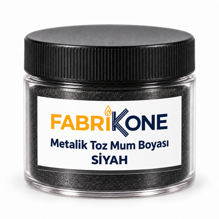 Siyah Metalik Toz Mum Boyası (5–100 g)