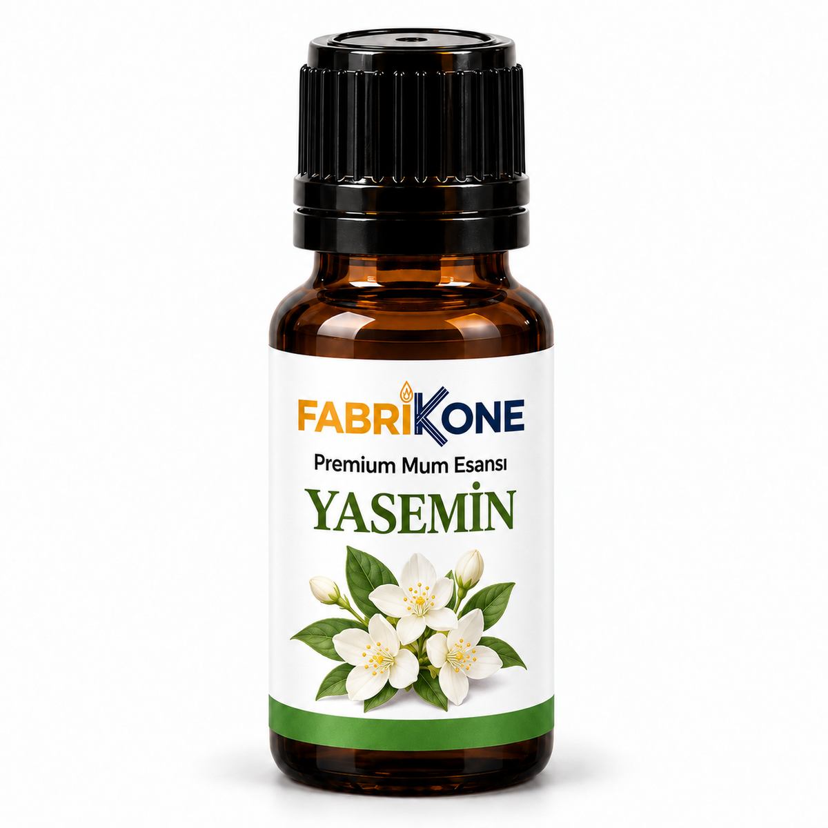 Fabrikone Yasemin Premium Mum Esansı, 5, 10 ve 20 ml seçenekleri için amber cam şişe