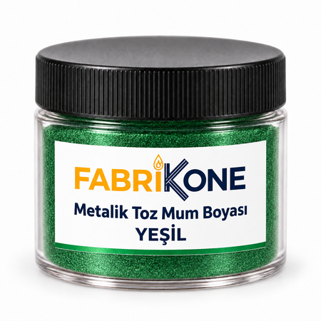 Yeşil Metalik Toz Mum Boyası (5–100 g)