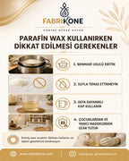 Premium Tam Rafine Parafin Wax Mum Hammaddesi 30 KG - Fabrikone