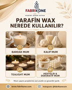 Premium Tam Rafine Parafin Wax Mum Hammaddesi 30 KG - Fabrikone