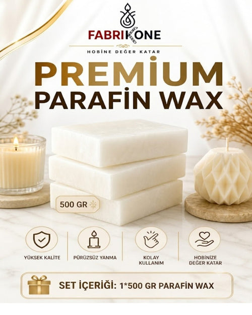Premium Tam Rafine Parafin Wax Mum Hammaddesi 500 GR - Fabrikone
